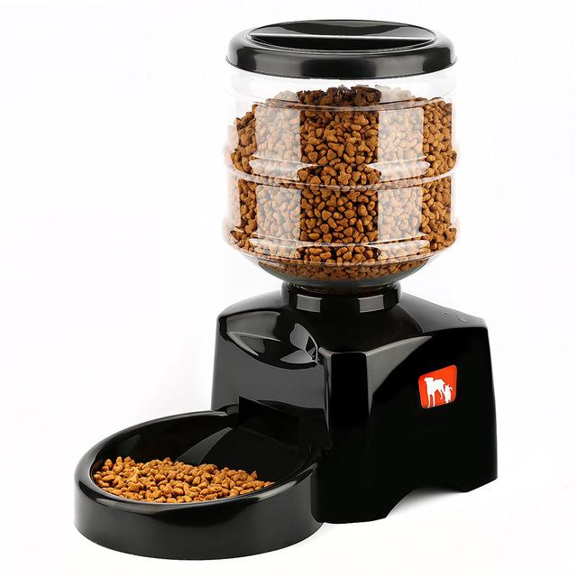 5.5L Automatic Pet Feeder With Voice Message Recording And LCD Screen